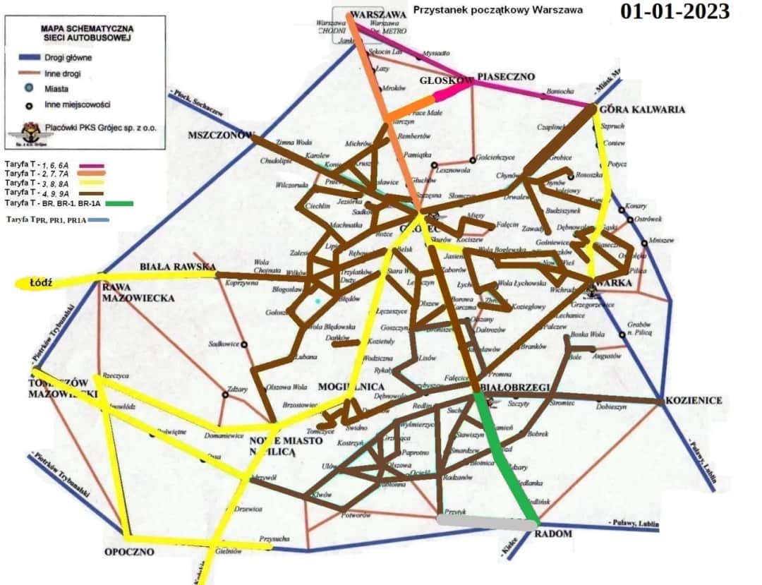 Rozkład jazdy PKS Warszawa Góra Kalwaria – godziny odjazdów i trasy